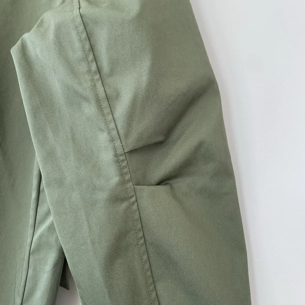 NWT J. Crew Heritage Barn Jacket Green Waxed Canvas Twill Womens S Chore Coat - Picture 10 of 16